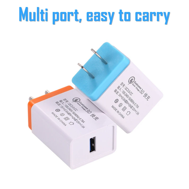 Быстрая зарядка 3 0 USB зарядное устройство для путешествий Зарядка адаптер Xiaomi Huawei