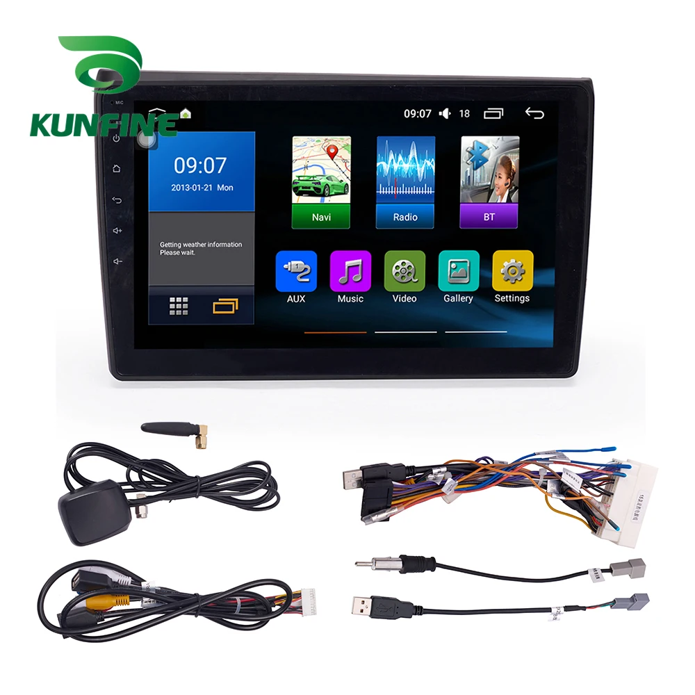 Восьмиядерный 1024*600 Android 8 1 автомобильный DVD GPS навигационный плеер Deckless стерео для