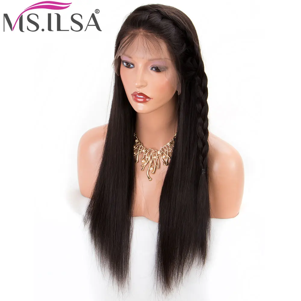 Бразильские 360 кружевных фронтальных париков для черных женщин прямые кружевные