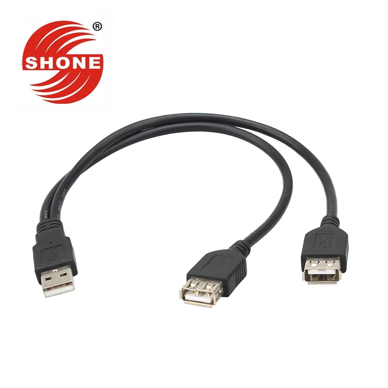 USB кабель для зарядки и передачи данных 2 0 см два кабеля 1 оборот Женские