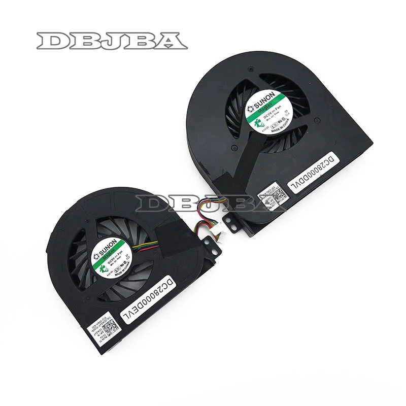 Охлаждающий вентилятор для ноутбука Dell Precision M4800 Series CPU + GPU Fan P/N: 00WGVF DC28000DEVL & 02K3K7