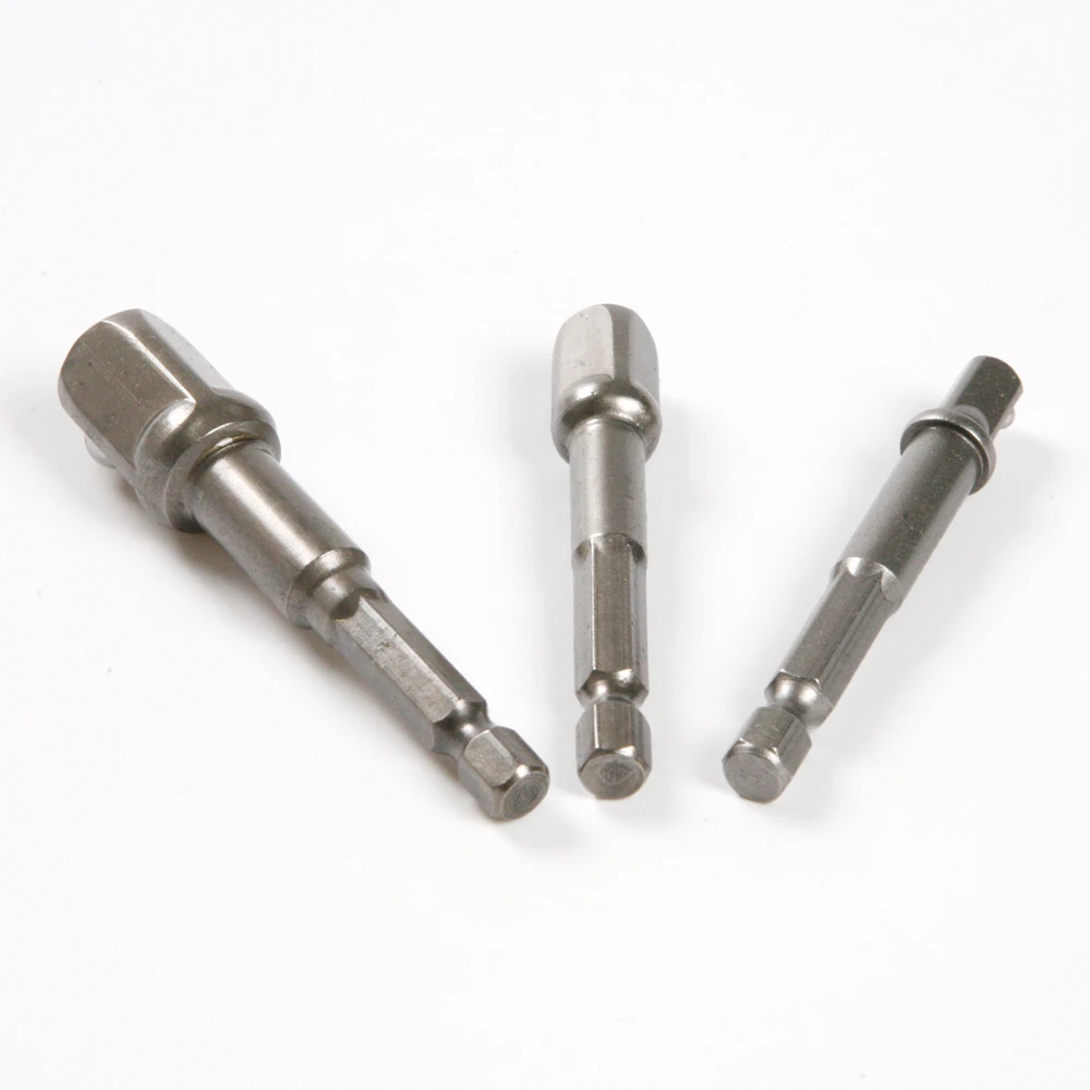 3 шт./компл. 1/4 &quot3/8&quot 1/2 &quotпереходник для наконечника дрели с шестигранным