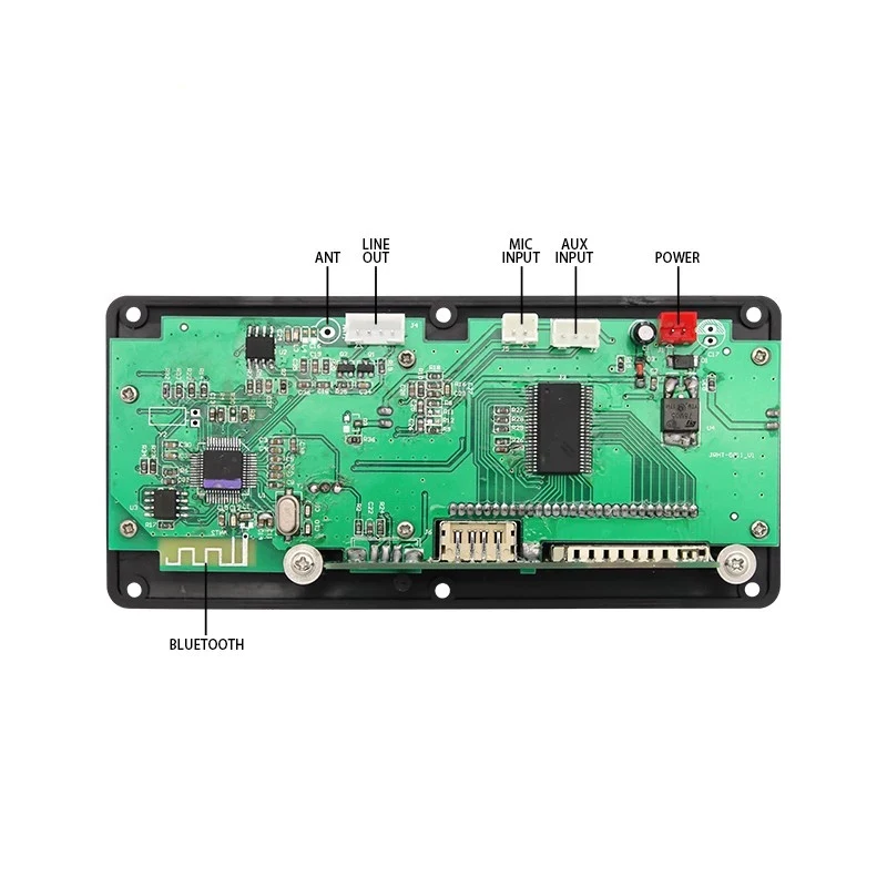 Dc12V Mp3 Bluetooth декодер доска аудио модуль Usb Aux Fm Радио пульт дистанционного