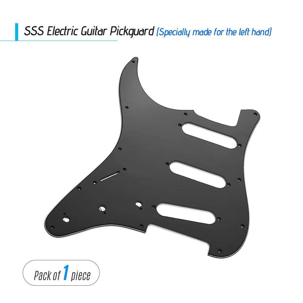 SSS электрогитара Pickguard 3 слойные ПВХ панели левшей для ST электрогитары гитары