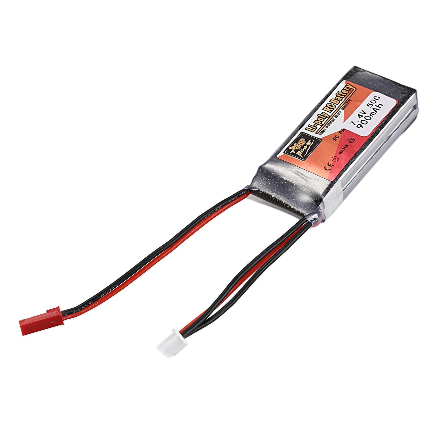 Zop power 7 4 V 900Mah 2S 50C 1P Lipo аккумулятор Jst разъем Перезаряжаемый для радиоуправляемого