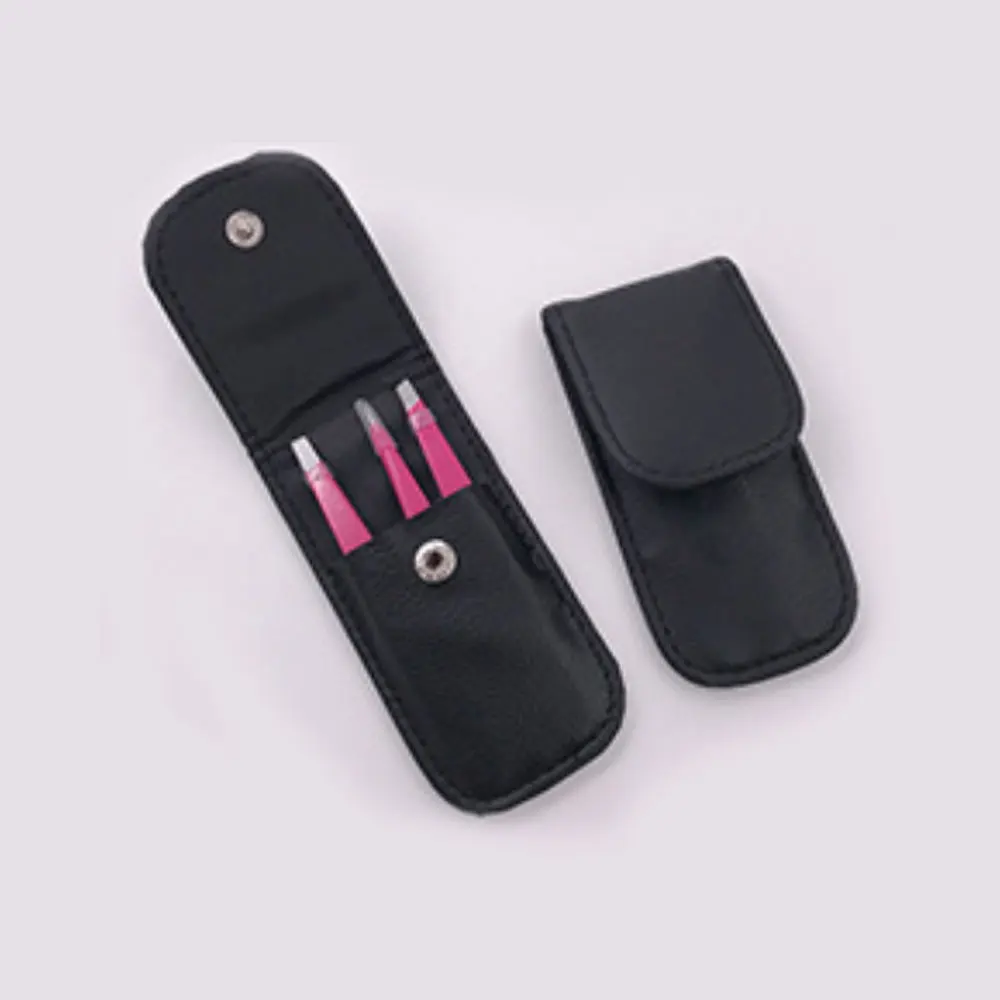 Пинцет для бровей из нержавеющей стали 3 шт. плоский наконечник наращивания