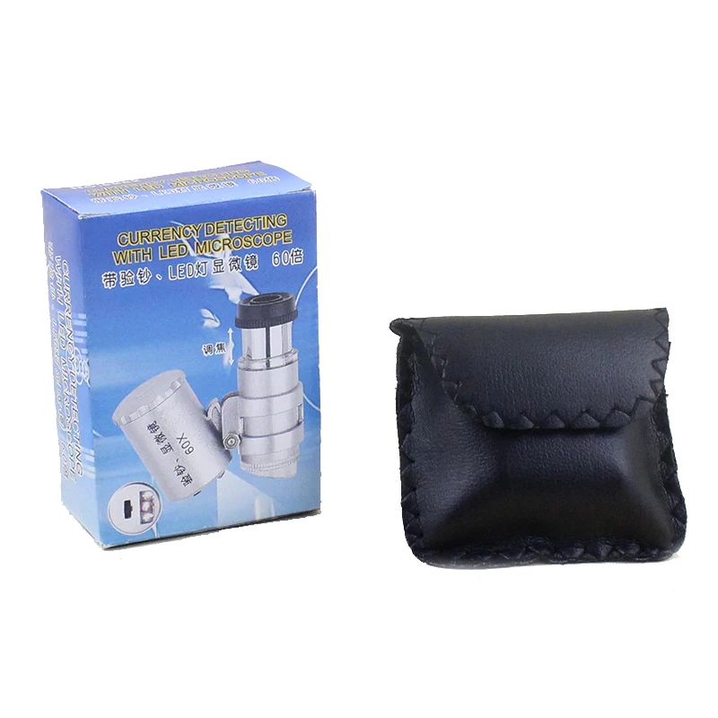CHUDA 60x Мини Карманный ручной микроскоп для обнаружения валюты Ювелирные изделия
