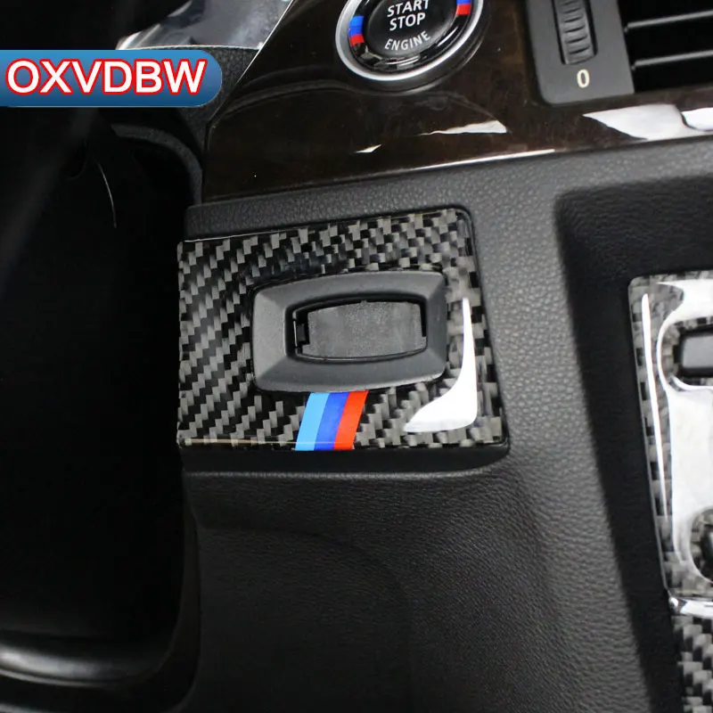 Для BMW E90 E92 E93 аксессуары из углеродного волокна кнопки переключения фар