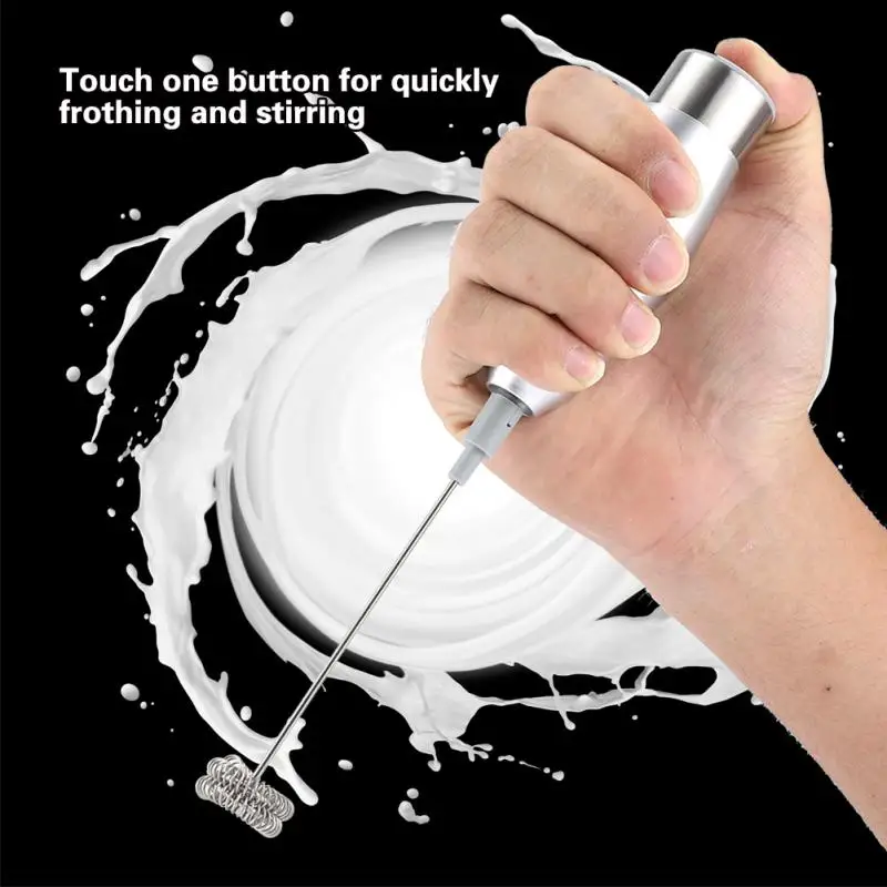 

Single Triple Spring Whisk Head Handheld Electric Milk Frother Foam Maker for Coffee Blender Egg Beaters Drink Mixer