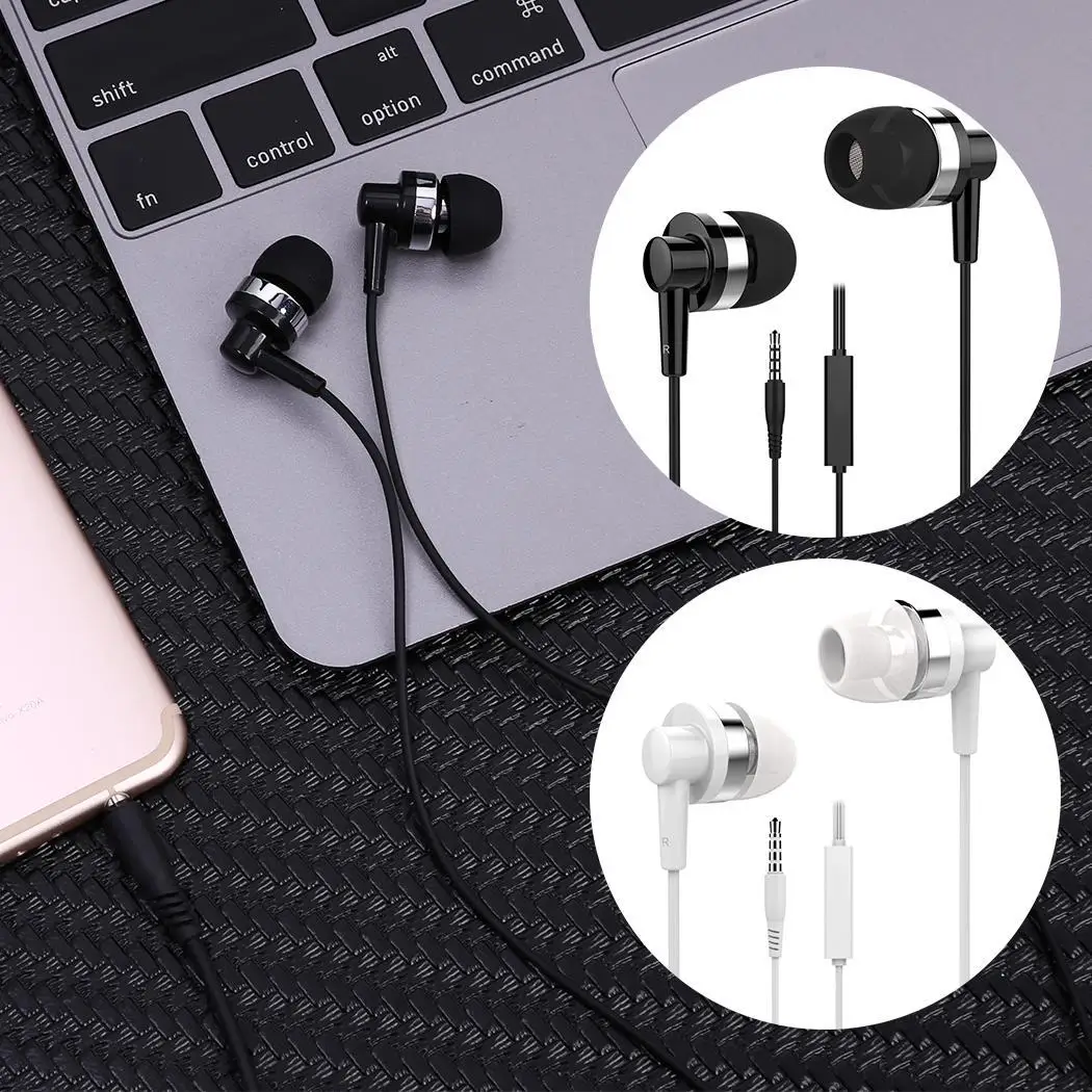 Нет мм 3 5 черные наушники 20 кГц 3215 с динамическим микрофоном 983dB In-Earphones белый