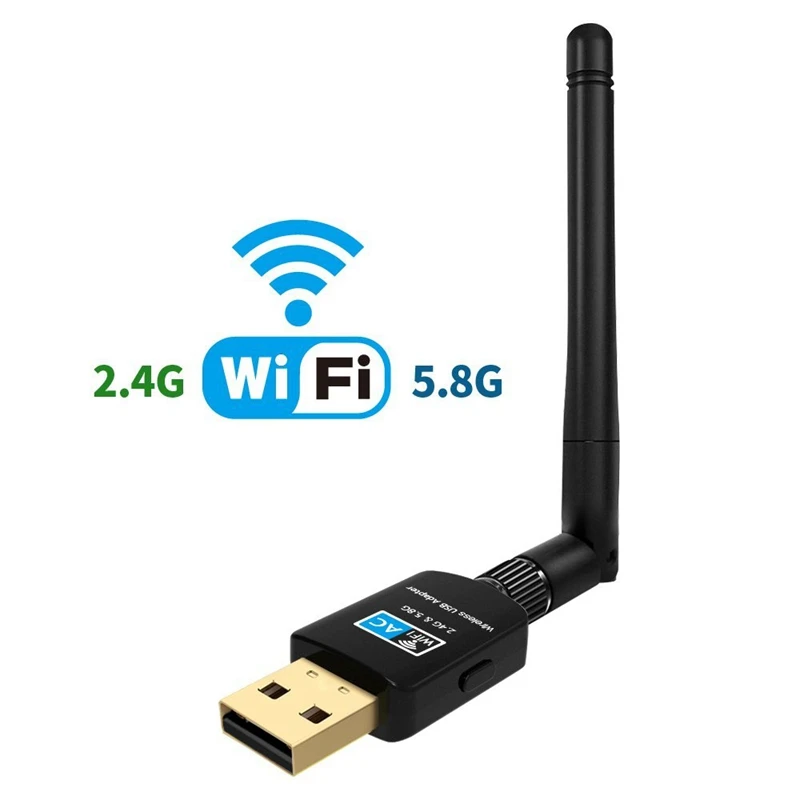 600 Мбит/с USB Wifi адаптер для рабочего стола Daul Band 2 4 ГГц/5 ГГц 433 802 11 ac/a/b/g/n