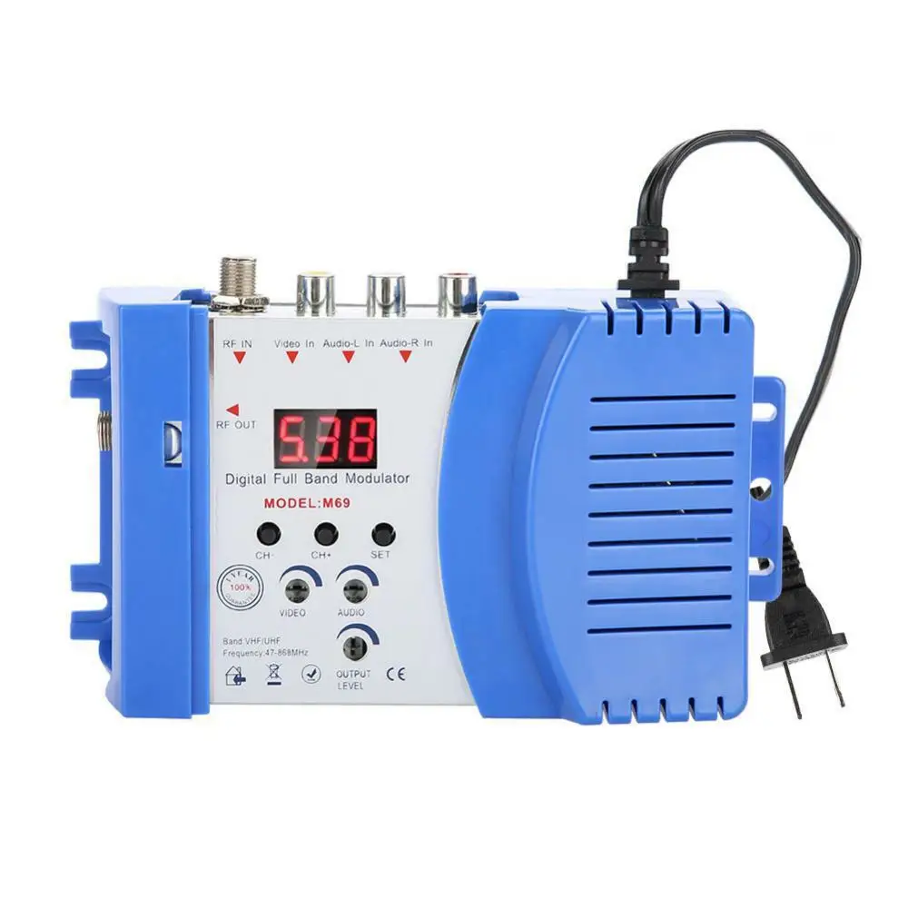 Профессиональный цифровой Vhf Uhf Rf модулятор Av в Avto ТВ конвертер адаптер|Адаптеры