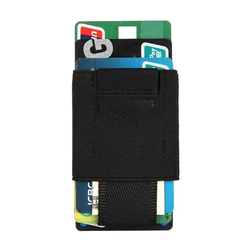 Эластичные маленькие мужские кошельки с крышкой Airtag тонкий мини кошелек