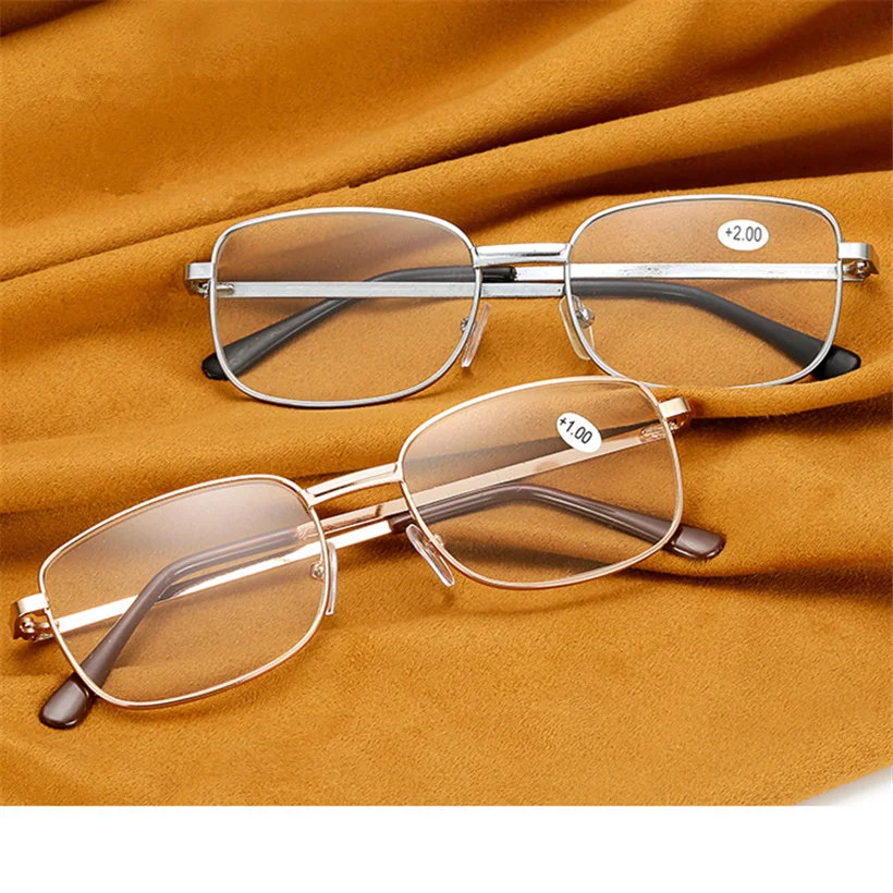 XojoX женские очки для чтения мужские пресбиопические пожилых людей металлическая