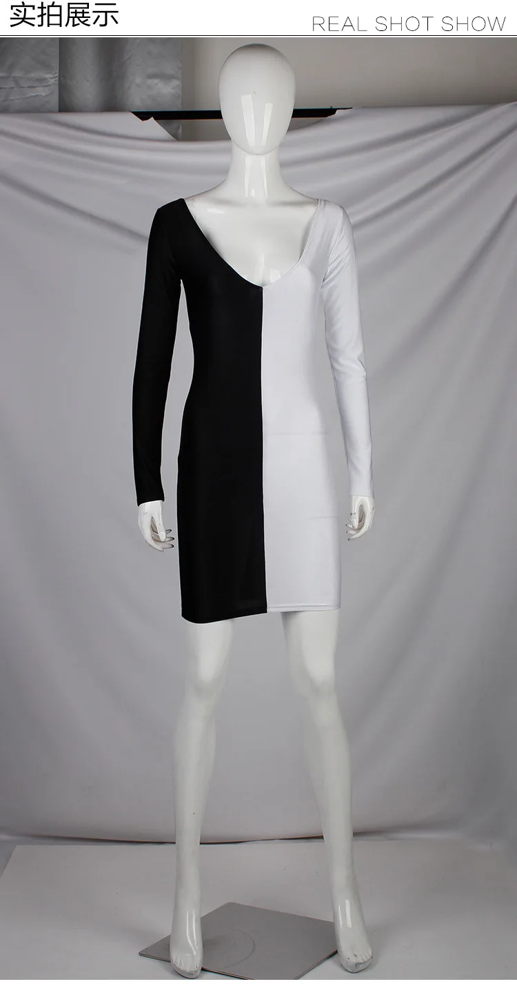 Женское облегающее платье карандаш OCQBI в полоску с длинными рукавами стиле