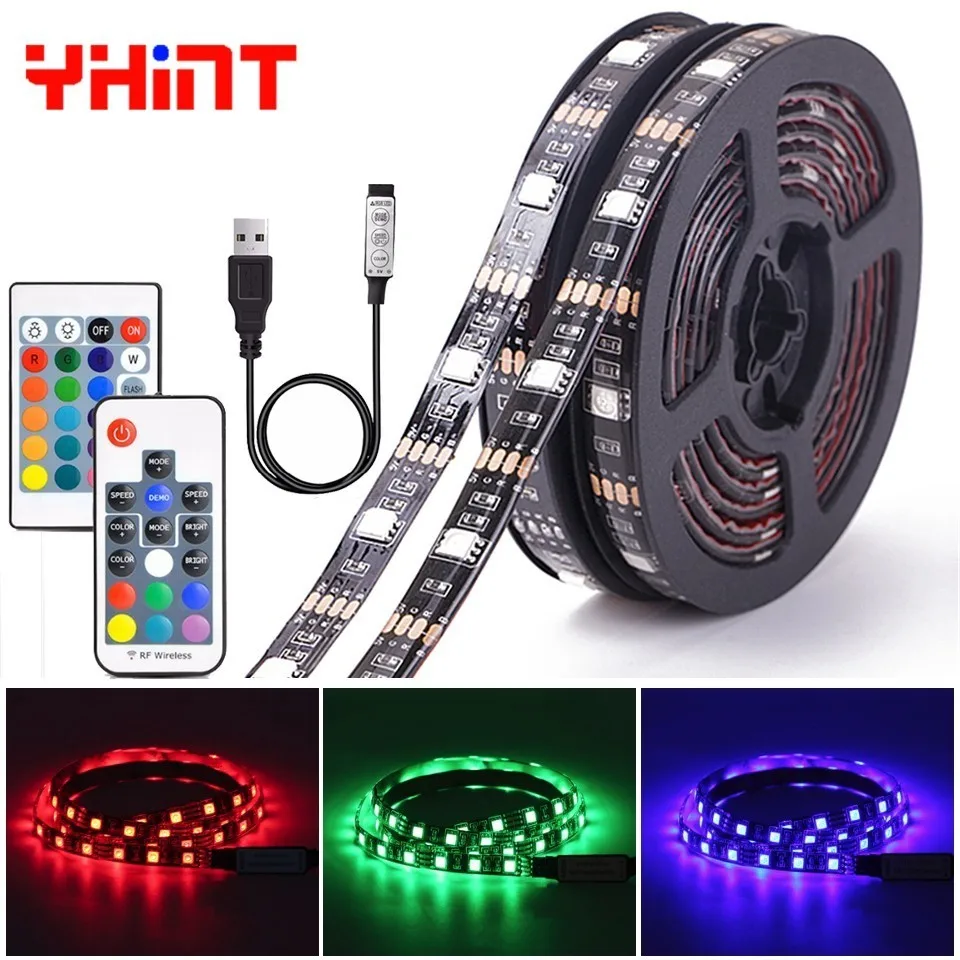 Ip65 задняя светильник Телевизор 12v телевидения ленты rgb лента 0 5 м на открытом
