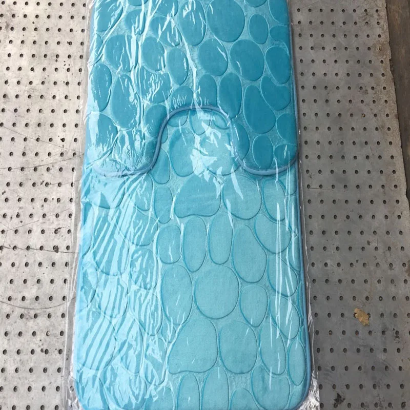 2 шт. Нескользящие гальки пены памяти коврик для ванной пьедестал коврики наборы