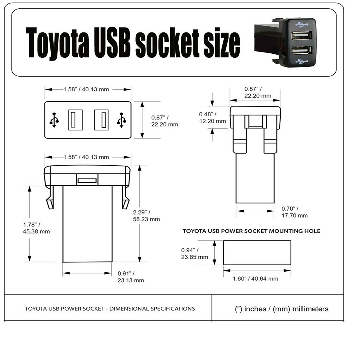 12 В двойной USB порт автомобильное зарядное устройство 2 порта штепсельный адаптер