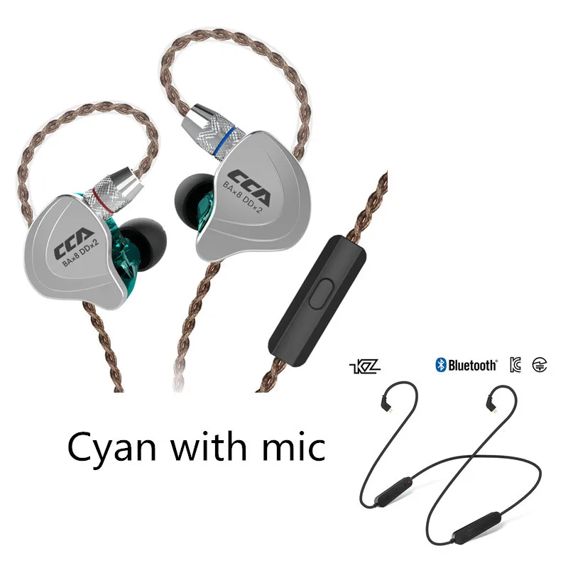 Внутриканальные наушники Cca C10 4ba + 1dd гибридные Hi Fi для бега и спорта гарнитура с 5