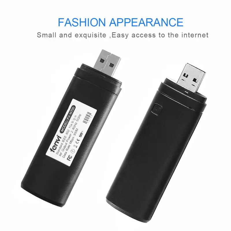 Fenvi двухдиапазонный 300 Мбит/с беспроводной Usb Wifi Lan адаптер Ralink Rt3572 Dongle 2 4 г/5 ГГц
