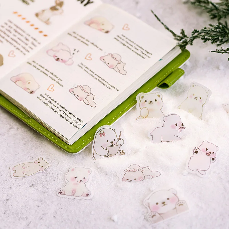 40 шт./упак. Kawaii канцелярские наклейки Клейкие Ленты без рисунка Бумага