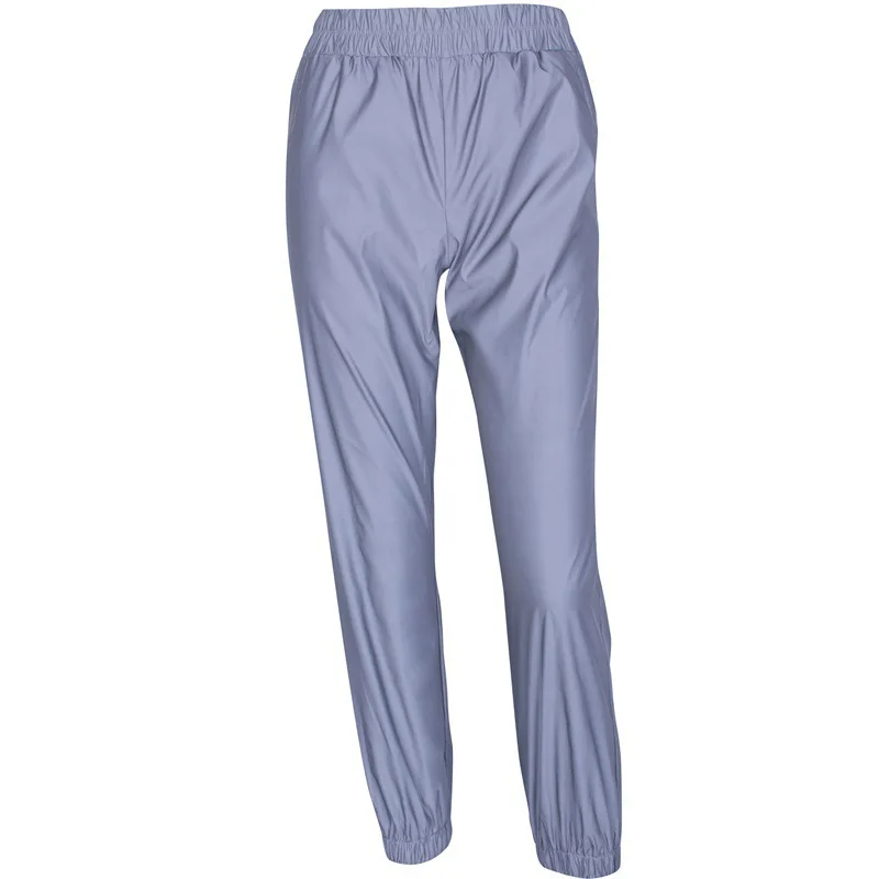 Женские повседневные однотонные Светоотражающие эластичные брюки женские