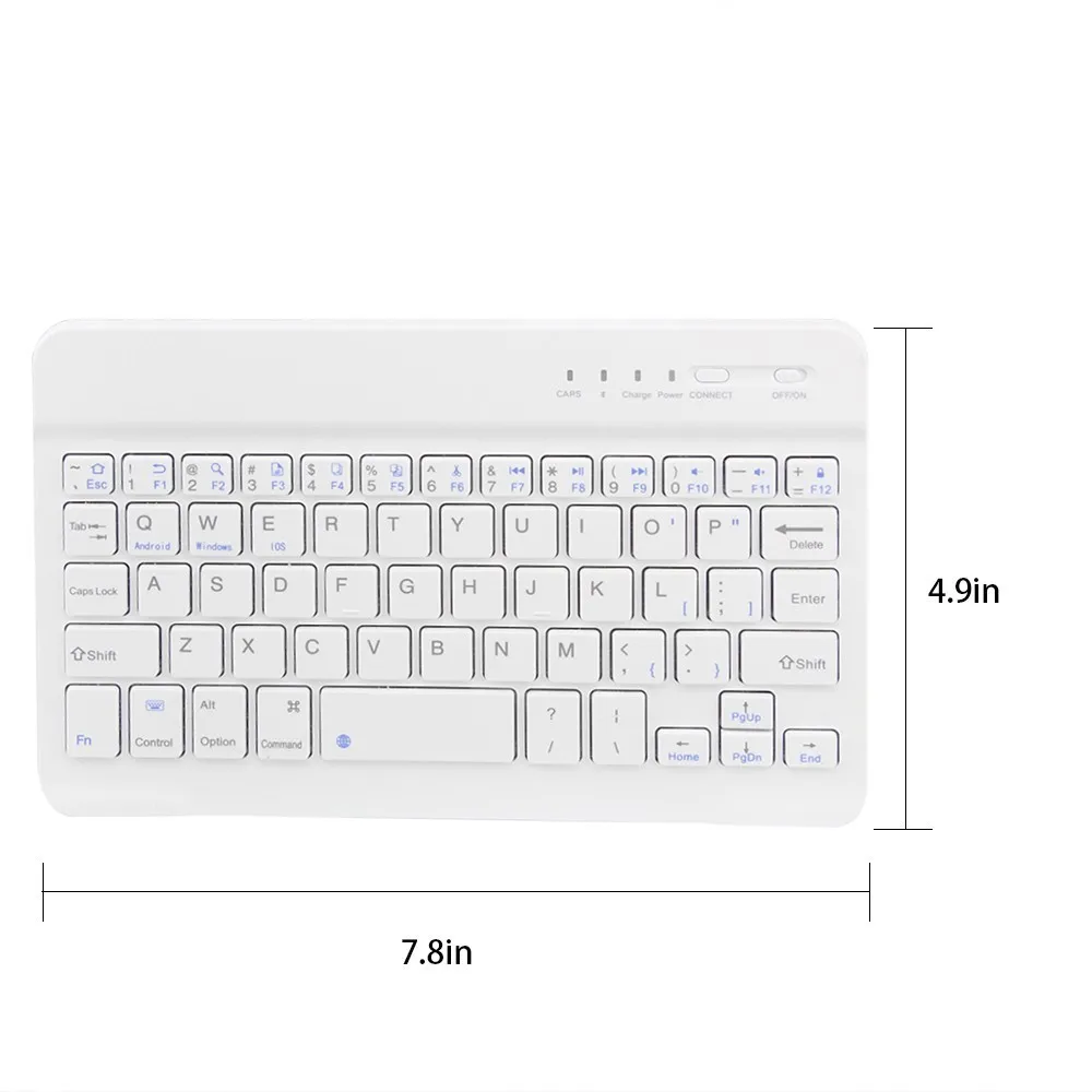 Ультратонкая Беспроводная Bluetooth клавиатура CHYI 78 клавиш игровая для IPad планшета