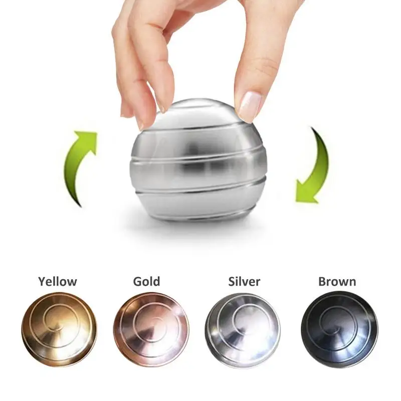 

Desktop Decompression Rotating Spherical Gyroscope Desk Toy Fidget Toy Optical Illusion Flowing Finger Toy for Adult