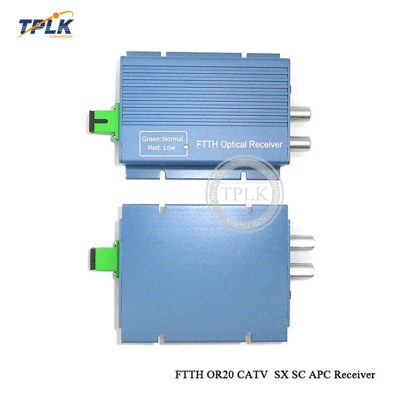 Высокое качество 1 шт. FTTH OR20 CATV SX SC APC приемник с 2 выходными портами WDM волоконно