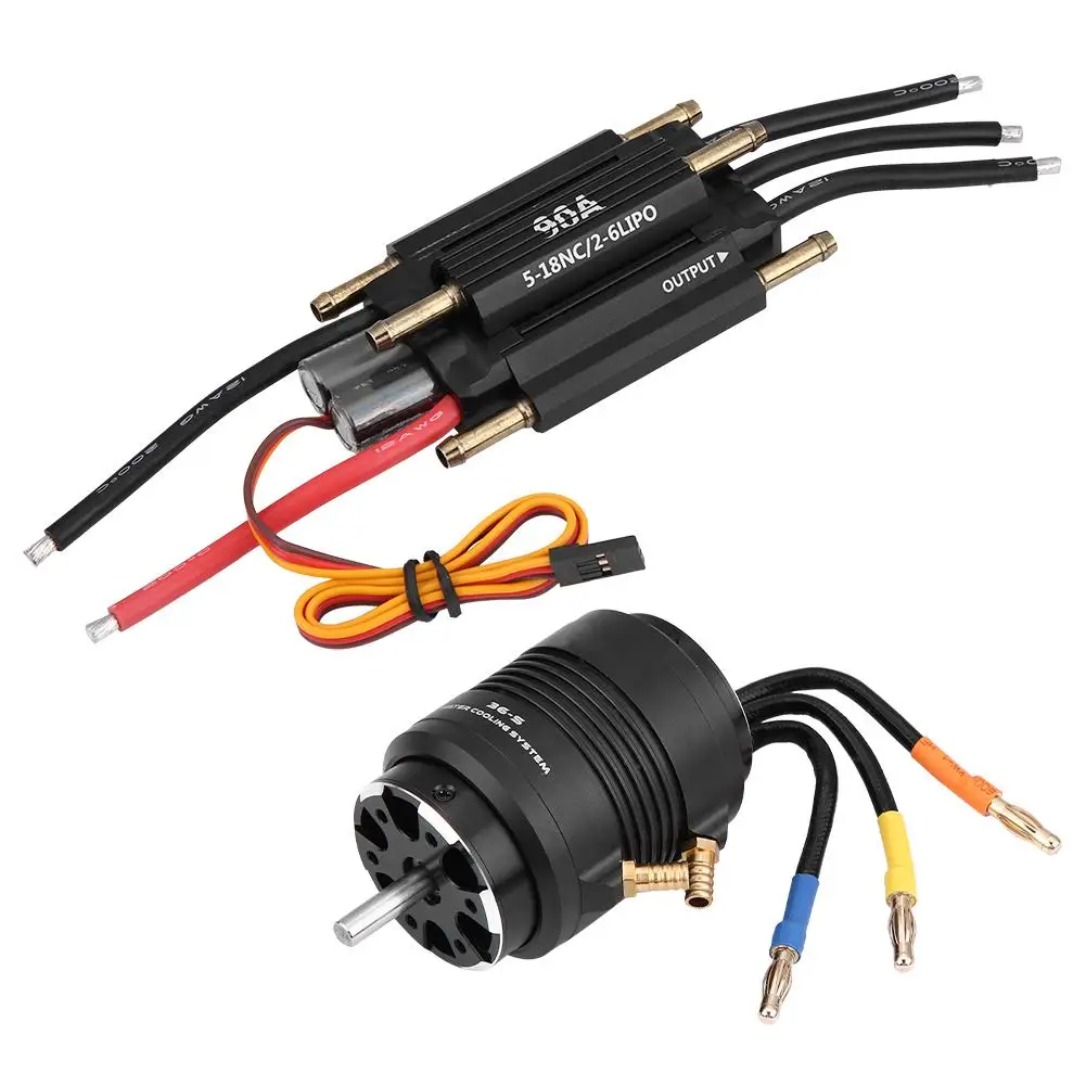 Реактивный двигатель 3660 3250KV w/ 36 S куртка водяного охлаждения и 90A бесщеточный ESC