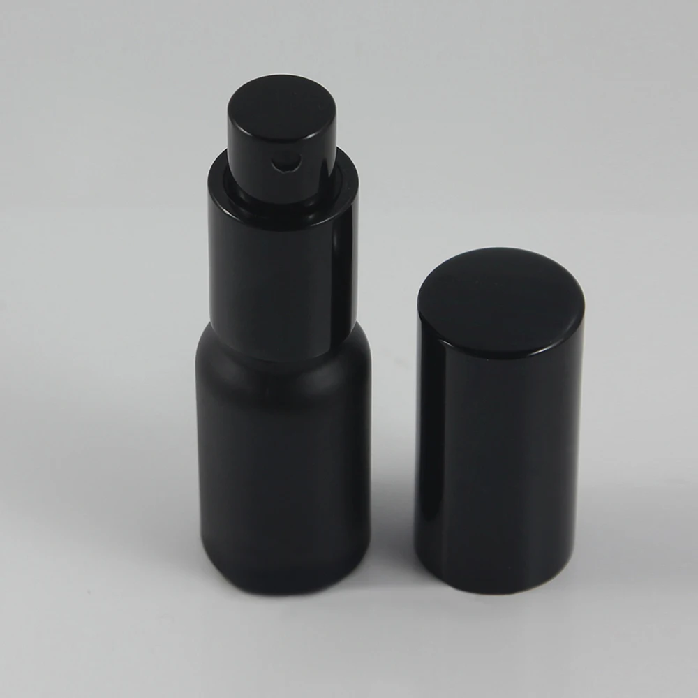 10 мл портативные черные стеклянные бутылки распылители для эфирного масла с
