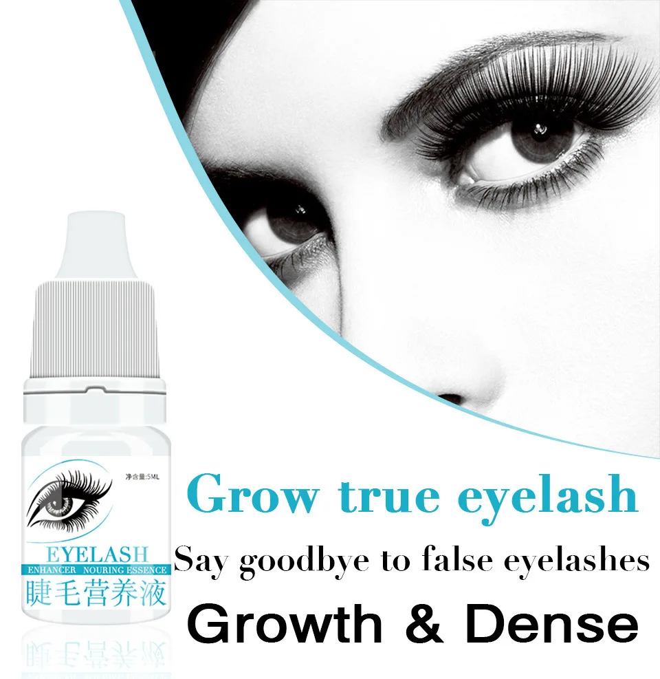 Жидкость для роста ресниц 5 мл чистая Традиционная китайская медицина 7 дней