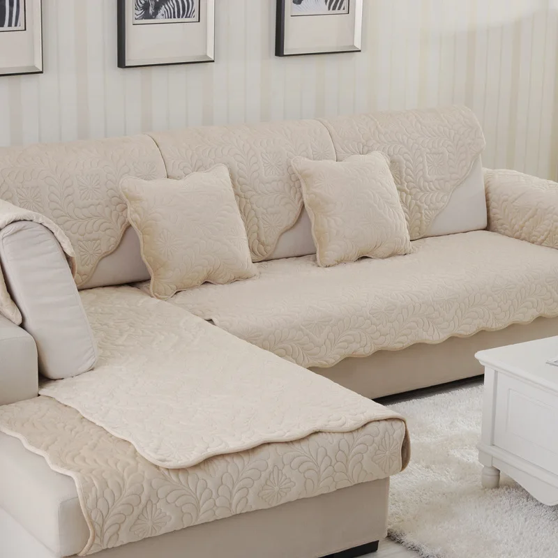 1 шт. чехол для дивана однотонный плюшевый подушка сиденья Европейский стиль