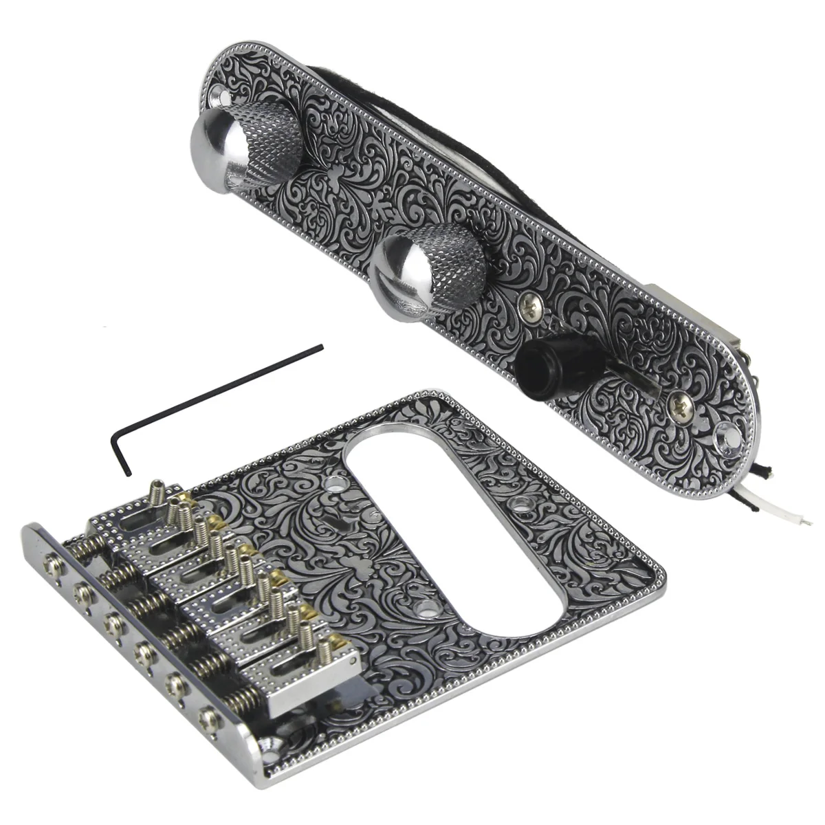 Электрогитары FLEOR 6 String с тремоло-Бридж Набор Предварительно проводных