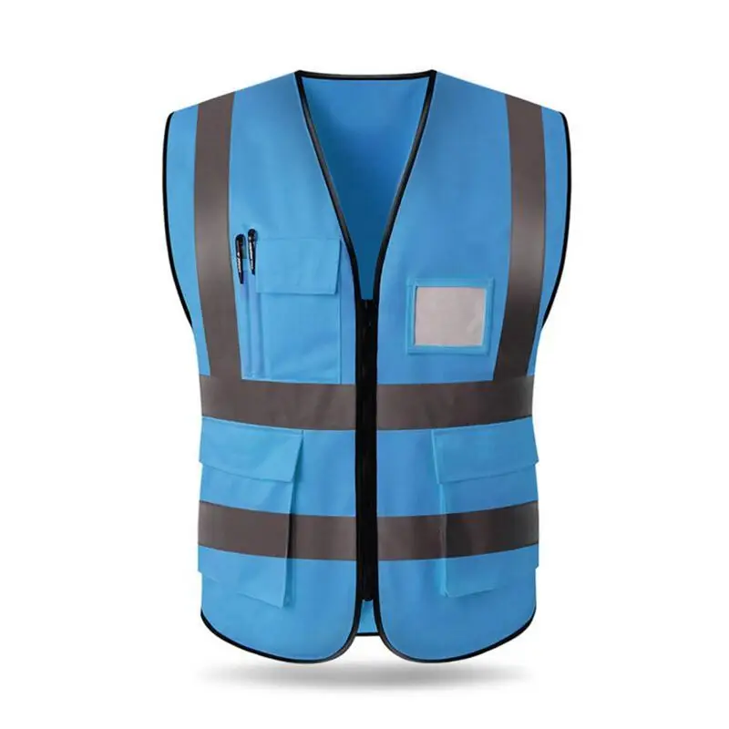 Уличная Ночная езда бег Hi Vis жилет безопасности Светоотражающая куртка для