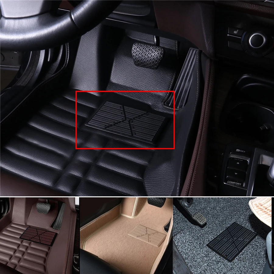 Автомобильные универсальные противоскользящие напольные коврики для педалей из