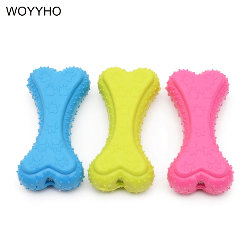 

Резина в форме косточки; для домашних животных собака писклявые игрушки звуковые игрушки Щенок Кошка обучение интерактивные материалы жев...