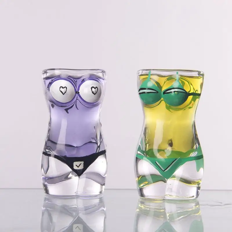 Креативная форма тела стеклянная чашка стакан для виски бокал es вина сексуальная