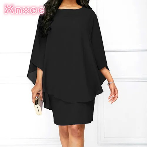 Женское мини-платье Летний стиль 2020 однотонное повседневное Свободное платье с