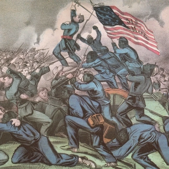 Second Battle of Fort Wagner 1863 постер печать наукой Source (36x24)|Таблички и знаки| |