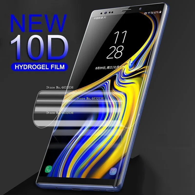 Новинка 10D изогнутая полностью Защитная Гидрогелевая пленка для Samsung A 10 20 30 40 50 60 70