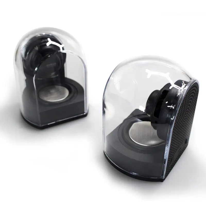 OVEVO D18 Bluetooth динамик 3D магнит 4 2 s с микрофоном прозрачный домашний стерео объемный