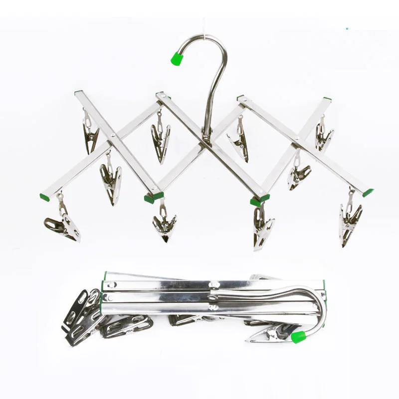 10/20 зажимы из нержавеющей стали вешалка для белья складной нижнее белье носки