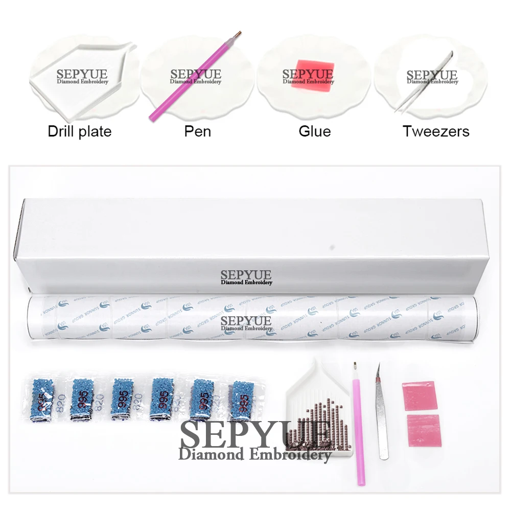 

SepYue 5D Diamond Painting Full Drill DIY Diamond Mosaic Diamond Painting Embroidery Cross Stitch Rhinestone Squid Flag Kite