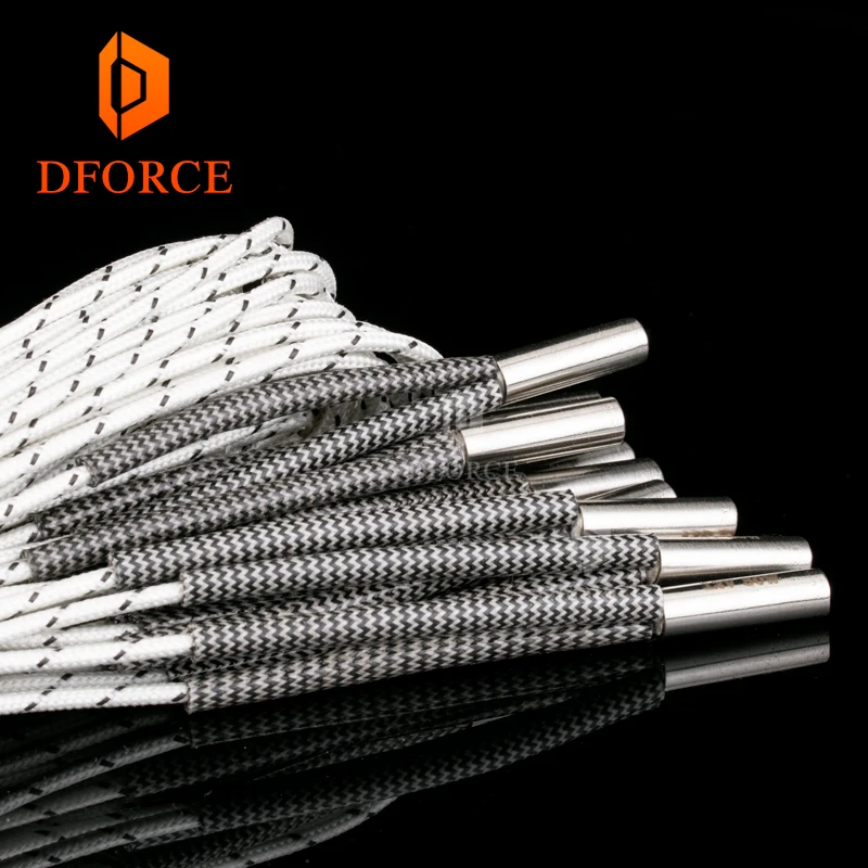 Нагревательный элемент DFORCE для 3D принтера 6*20 мм 12/24 В 50 Вт с кабелем 100 см V6 HOTEND Volcano