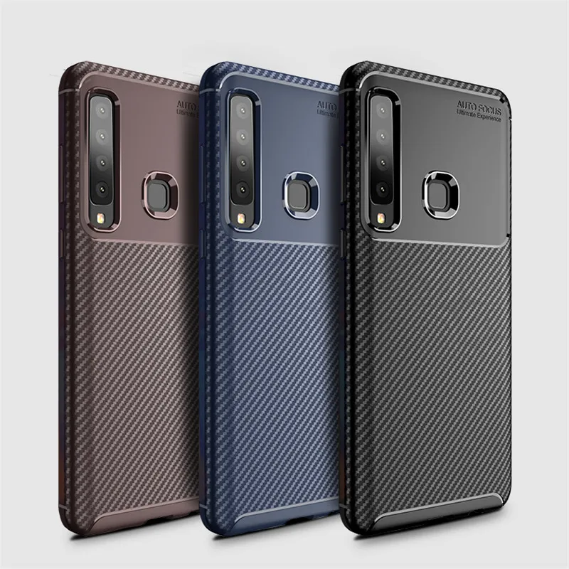 Чехол из углеродного волокна для Samsung Galaxy A9 2018 A920 цветной высококачественный