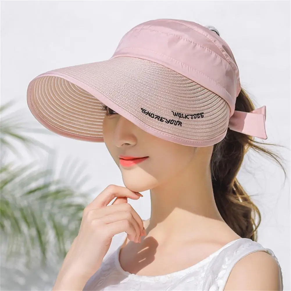 Летние женские Солнцезащитные Шляпы Козырьки Рыбалка Фишер пляж солнцезащитная