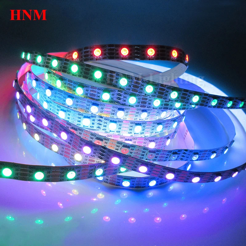 5 м 60 Светодиодный s/M WS2815B светодиодный RGB пиксельный светильник 12 в 5050 SMD RGB цифровая гибкая лента ТВ Ambi светильник, Белый/Черный PCB, IP20/IP65/IP67