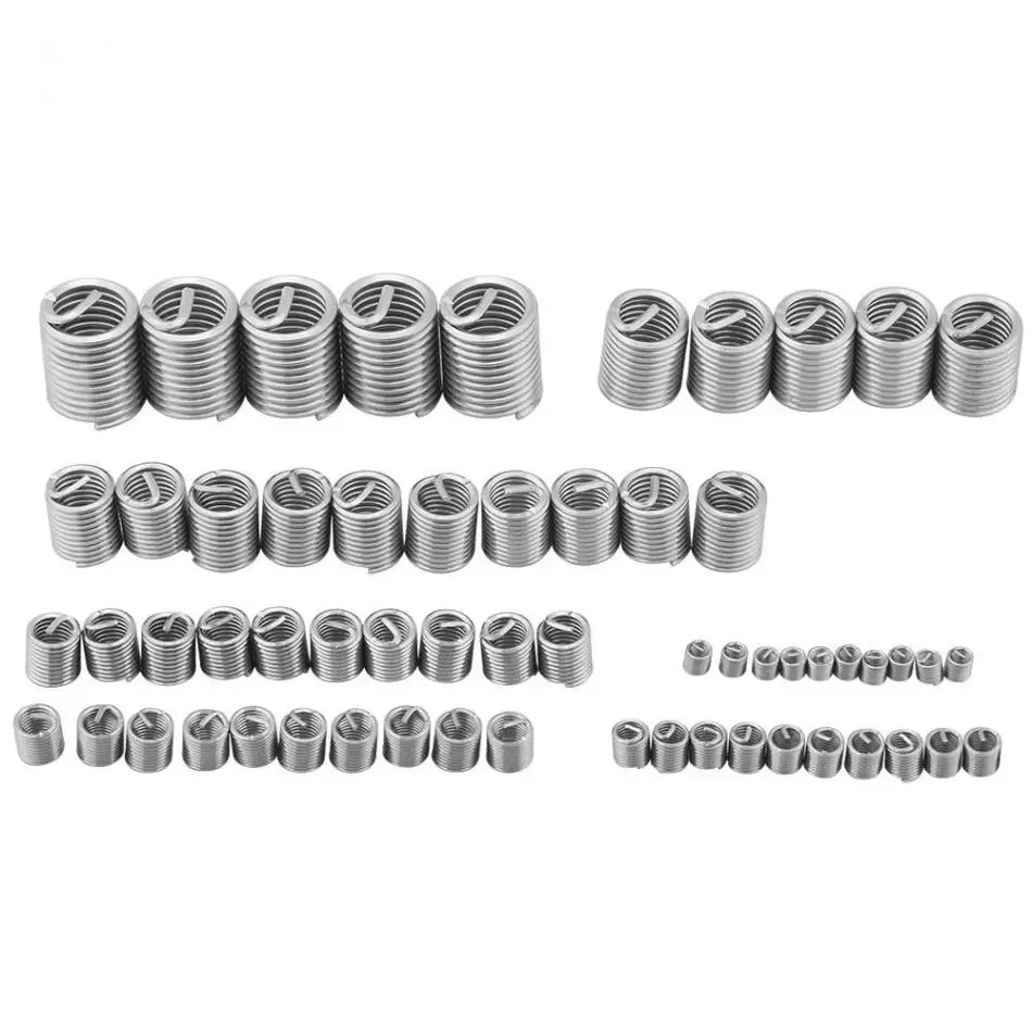 60 шт. M3/M4/M5/M6/M8/M10/M12 Проволока Из Нержавеющей Стали Резьбовая вставка комплект