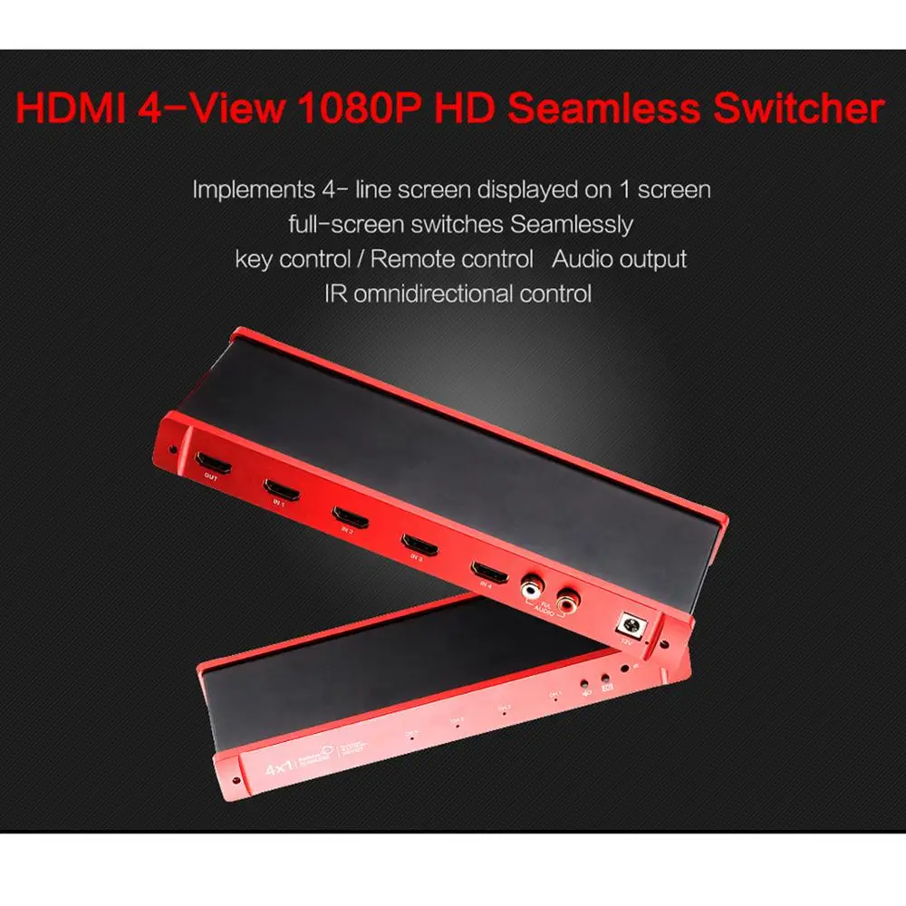 TreasLin HDMI 4X1 Quad Multi-Viewer 1080 P 4 в 1 выход экран переключатель с 5 режимами бесшовный для